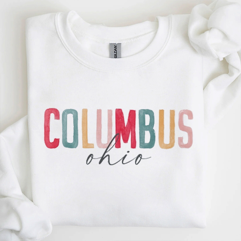 Custom Watercolor City Name Graphic Sweatshirt