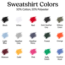 Custom Watercolor City Name Graphic Sweatshirt