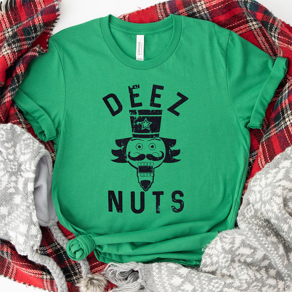 Deez Nuts Funny Christmas Graphic Tee