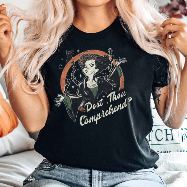 Dost Thou Comprehend Hocus Pocus Halloween Movie Graphic Tee