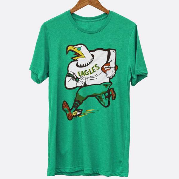 Eagles Vintage Football Mascot Graphic Tee