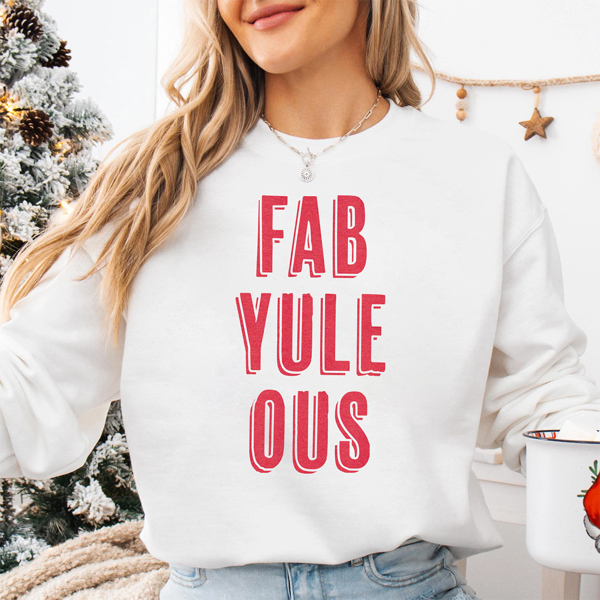 Fab Yule Ous Festive Christmas Graphic Sweatshirt