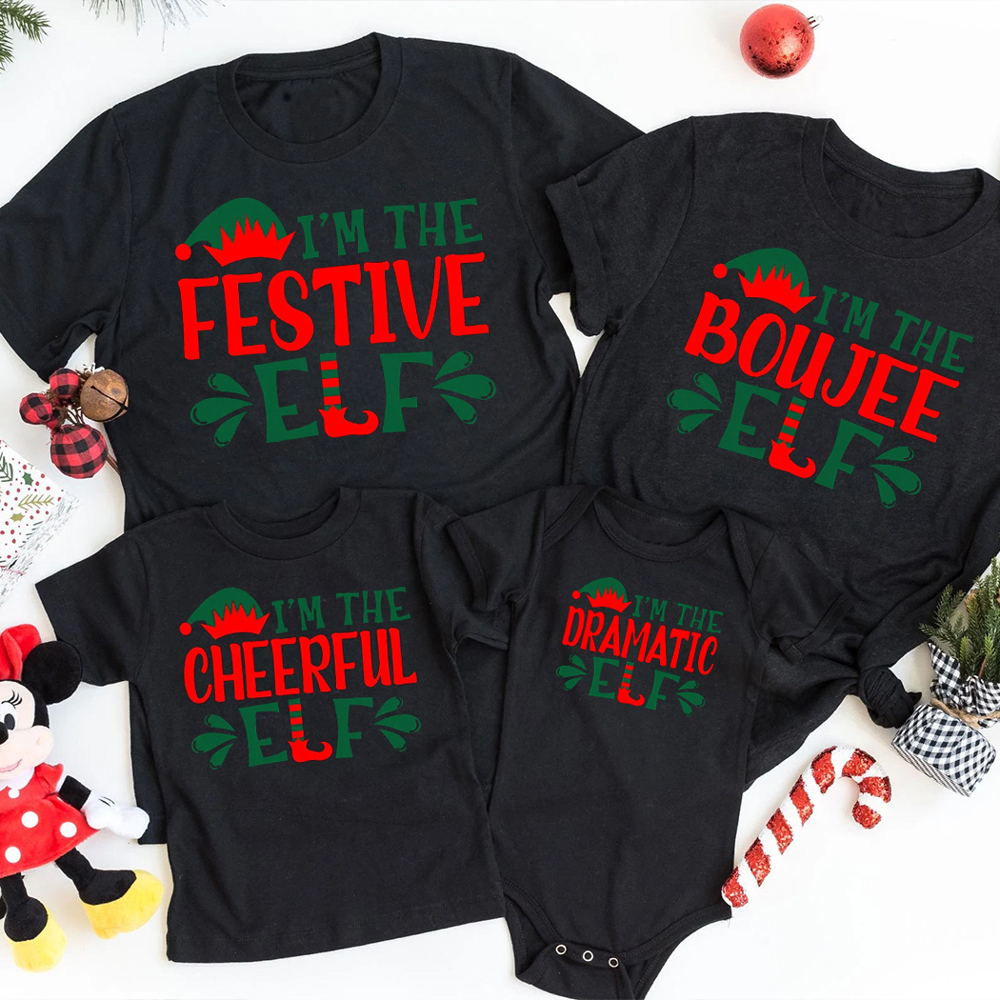 Festive and Fun Group Christmas Graphic Tee