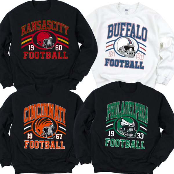 Favorite Football Cities Graphic Sweatshirt