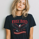 Free Bird Classic Rock Music Concert Throwback America Graphic Tee | Music Tee