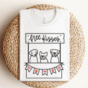  Free Kisses Valentine's Day Dogs Graphic Tee, Valentines Shirt