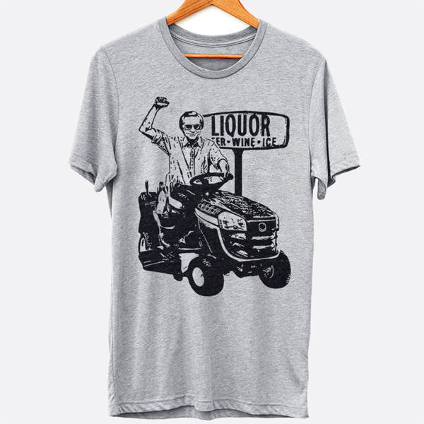 George Jones Riding A Tractor Funny Country Music Graphic Tee