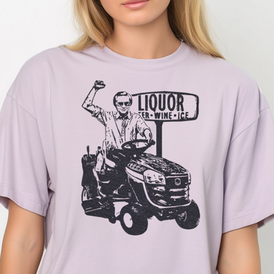 George Jones Riding Tractor Funny Classic Country Rock Band Music Concert Graphic Tee | Music Tee