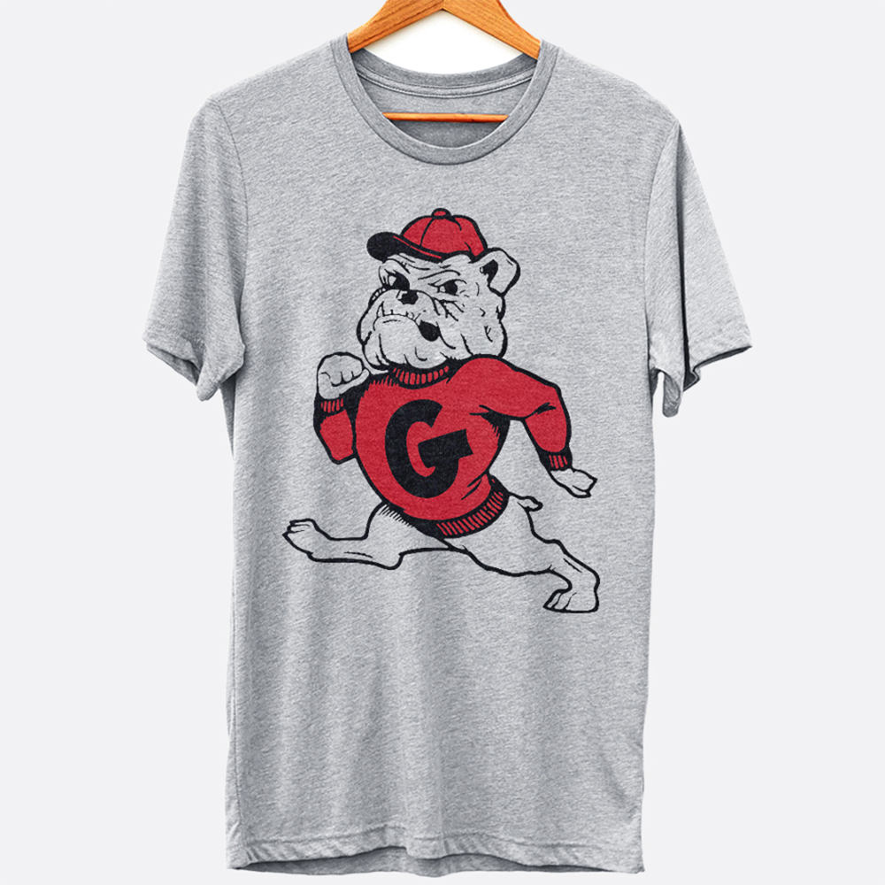 Georgia Dogs Vintage Mascot Sports Graphic Tee