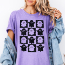  Cute Mini Ghost Checker Boho Spooky Fall & Halloween Graphic Tee