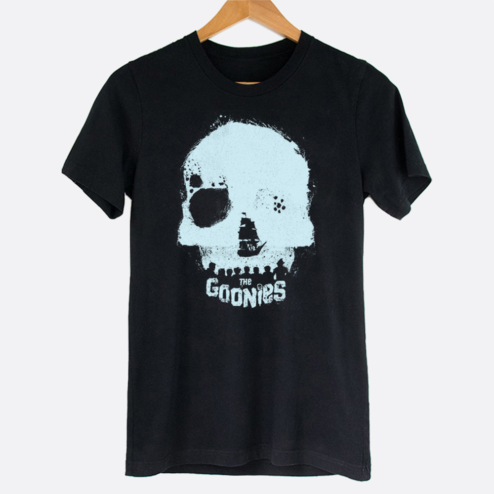 Goonies Scary Skull Movie Graphic Tee