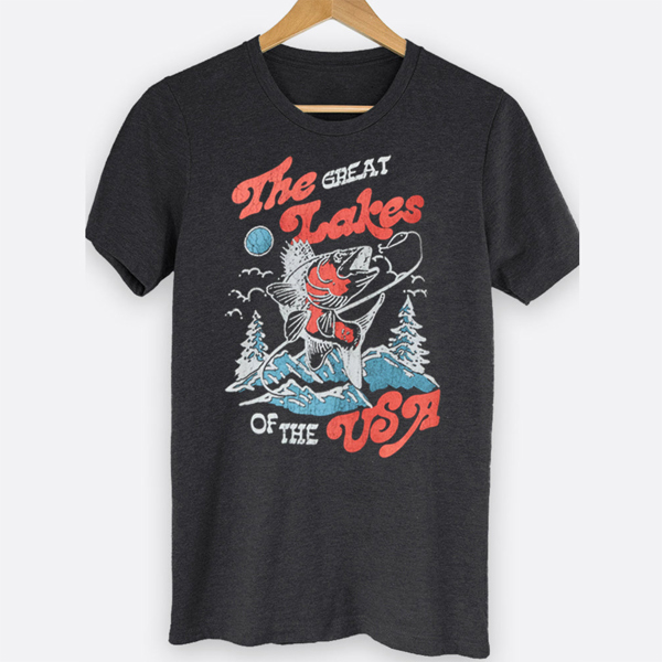 The Great Lakes Of The USA Graphic Tee