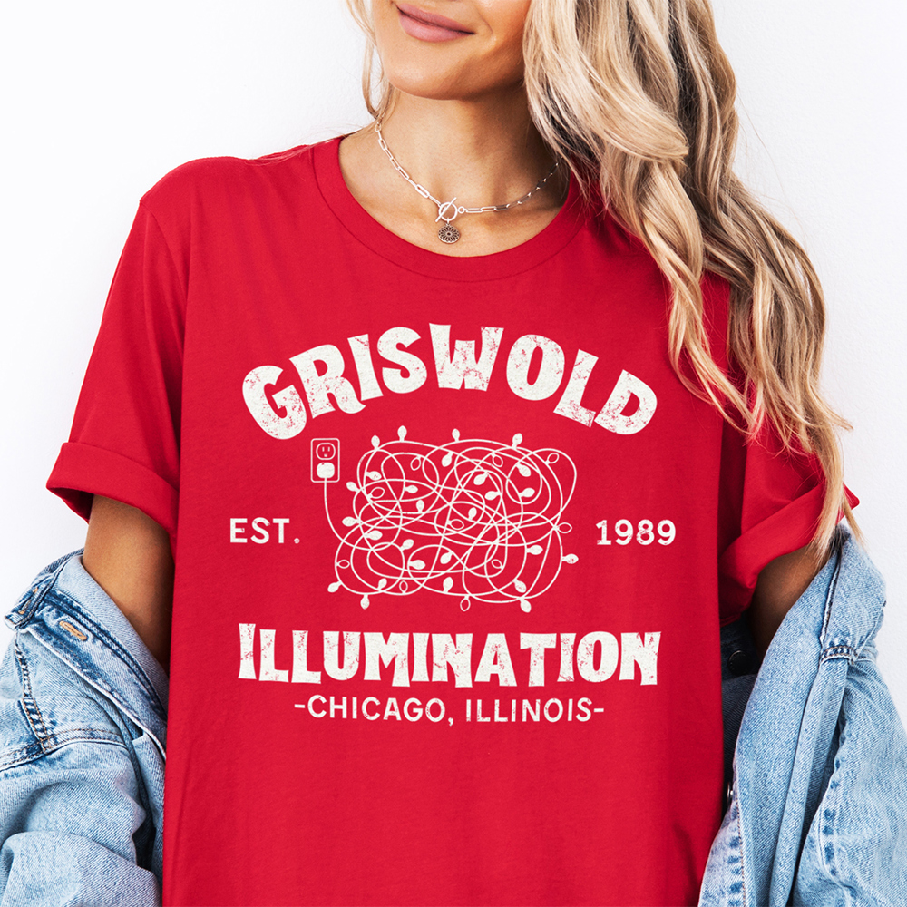 Griswold Illumination Funny Christmas Movie Graphic Tee