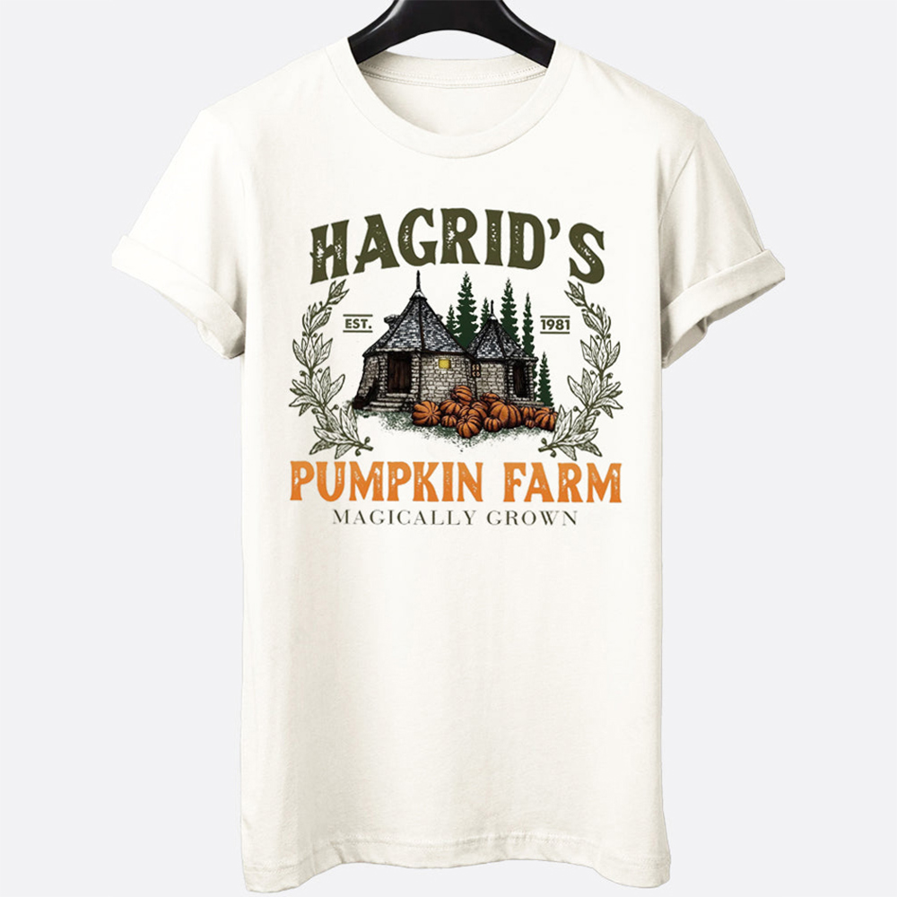 Hagrid's Pumpkin Farm Classic Witch Movie Halloween Graphic Tee