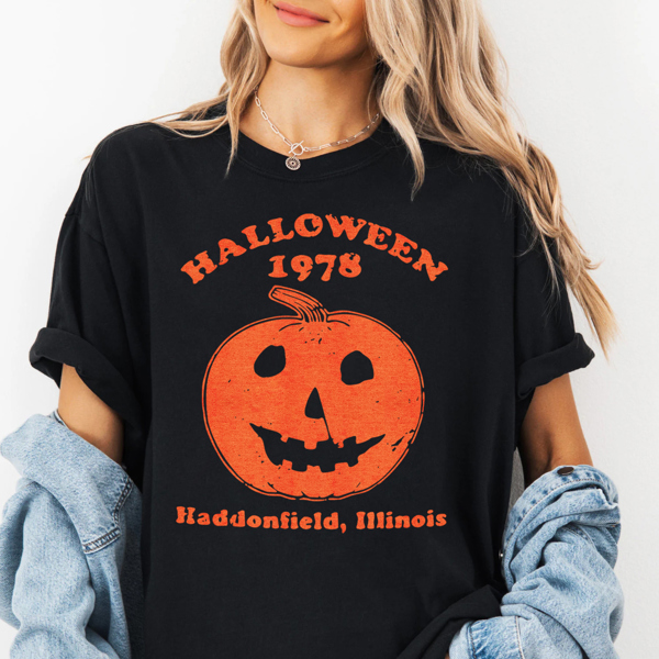 Halloween 1978 Retro Vintage Haddonfield Scary Movie Graphic Tee