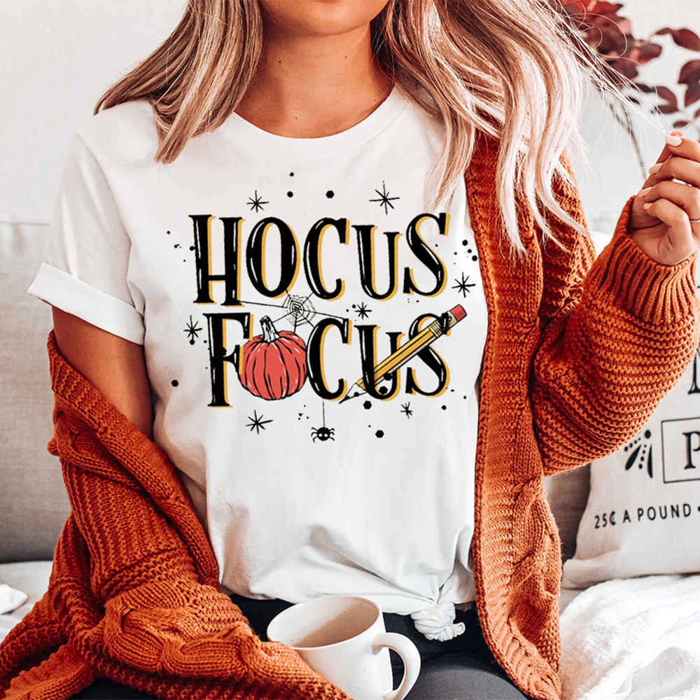 Hocus Focus Fall & Halloween Teacher Graphic Tee