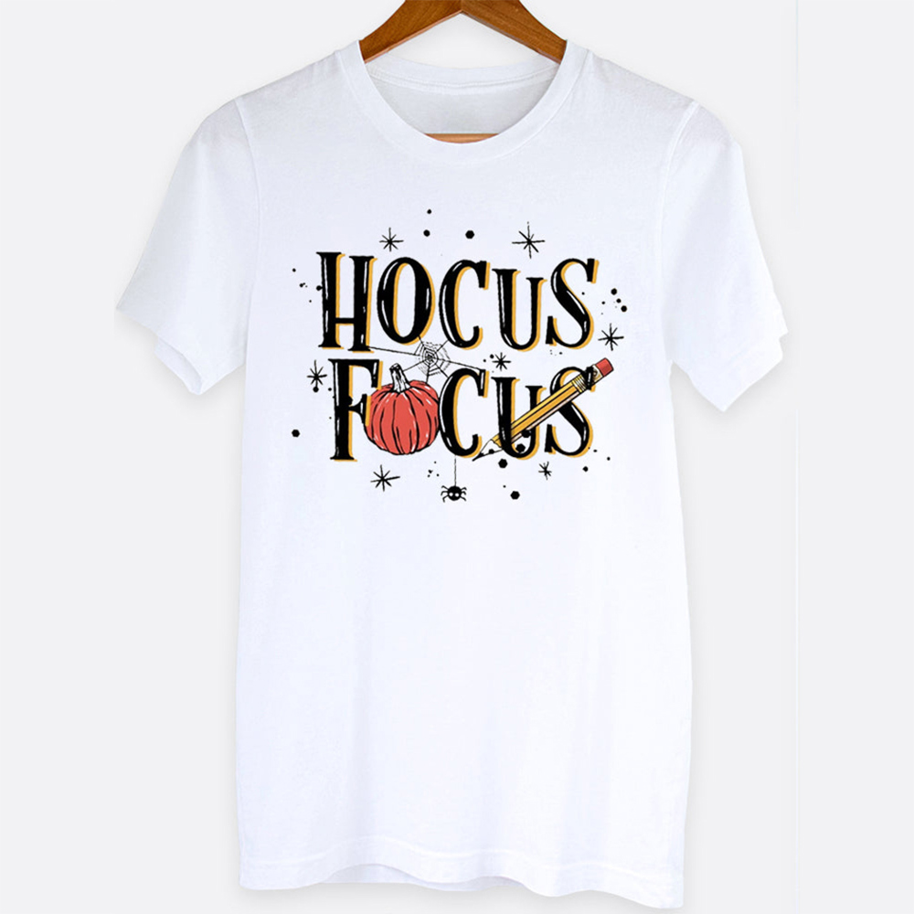 Hocus Focus Fall & Halloween School Graphic Tee