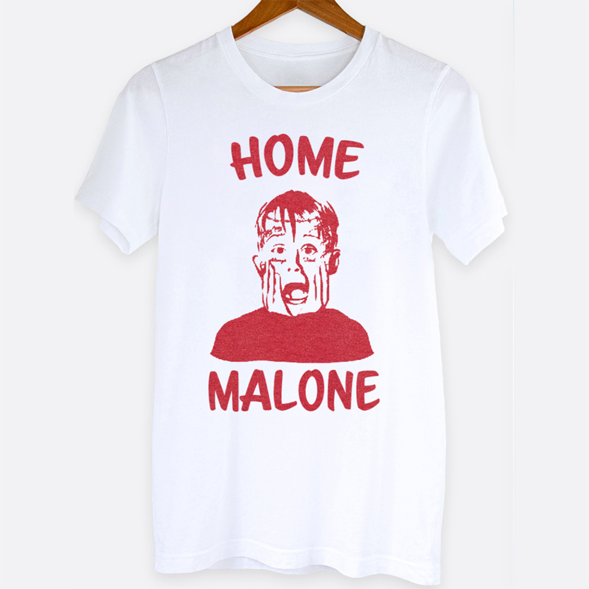 Home Malone Funny Music Christmas Movie Graphic Tee Jane