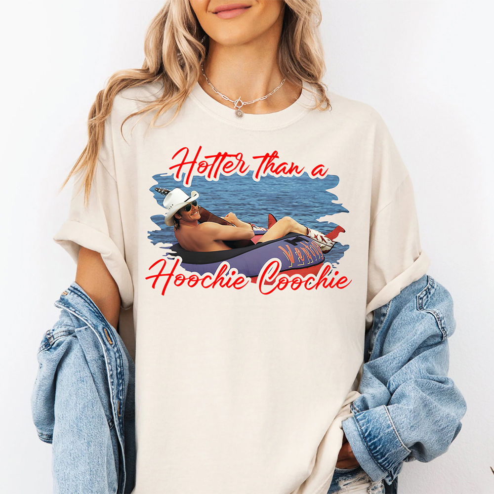 Hotter Than A Hoochie Coochie 90's Country Music Graphic Tee