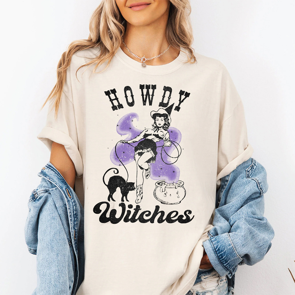 Howdy Witches Western Fall & Halloween Graphic Tee