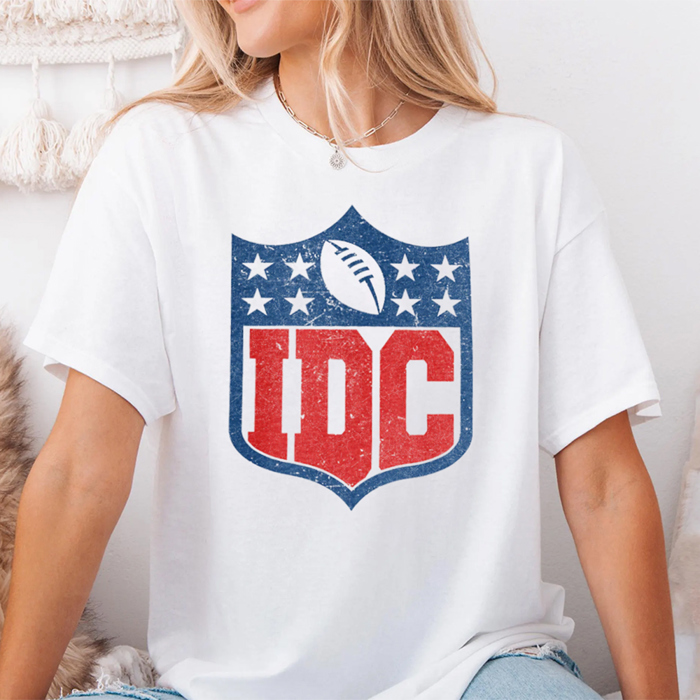 I Don't Care Funny Football Sports Graphic Tee | Superbowl Shirt | Football Tee