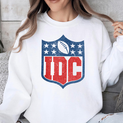 I Don't Care Funny Football Sports Graphic Sweatshirt | Superbowl Shirt | Football Tee