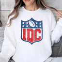  I Don't Care Funny Football Sports Graphic Sweatshirt | Superbowl Shirt | Football Tee