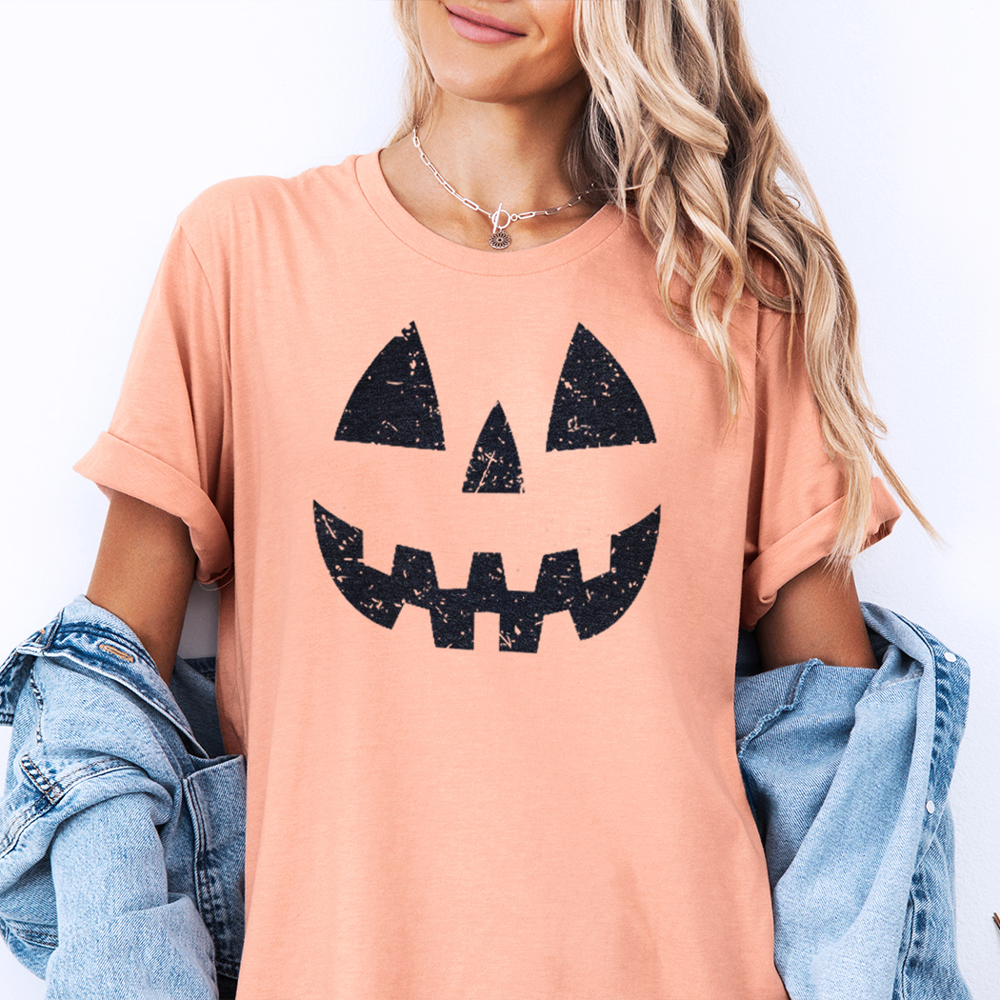 Jack-O-Lantern Pumpkin Fall & Halloween Graphic Tee