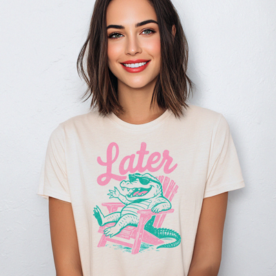 Later Gator Funny Animal Teacher Graphic Tee | Teacher Shirt