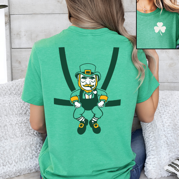 Leprechaun Harness Funny St. Patrick's Day Tee Shirt | St. Paddy's Day Shirt