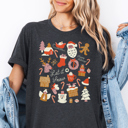  Let It Snow Christmas Collage Graphic Tee