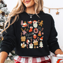  Let It Snow Christmas Collage Graphic Sweatshirt