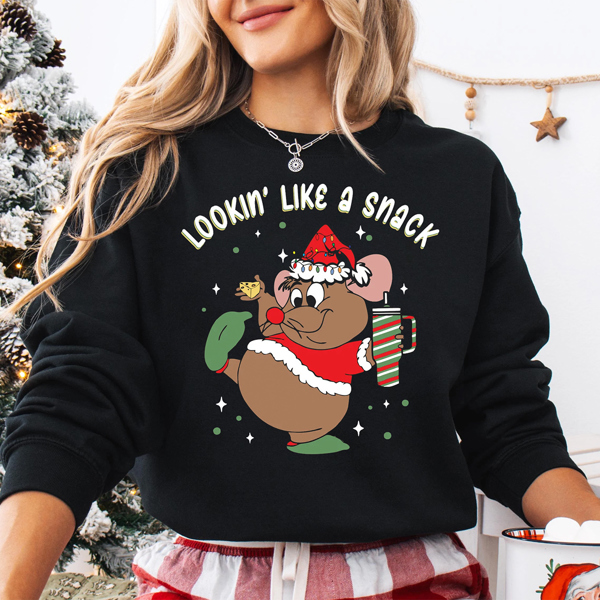 Lookin' Like A Snack Gus Fairytale Christmas Graphic Sweatshirt