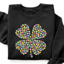  Lucky Charm Cereal Clover Shamrock St. Patrick's Day Graphic Sweatshirt