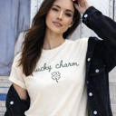  Lucky Charm Simple Clover St. Patrick’s Day Shirt