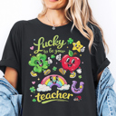  Lucky to Be Your Teacher Graphic Tee | Cute St. Patrick’s Day Teacher Shirt | Fun Classroom Teacher Shirt