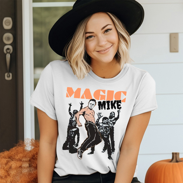 Magic Mike Funny Halloween Mash Up Graphic Tee