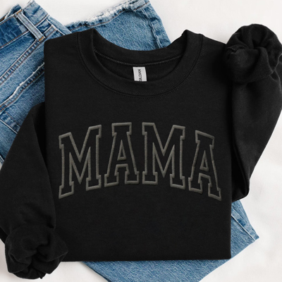 Personalized Mama Puff Print Mama Nana Gigi Auntie Graphic Sweatshirt, Custom Puff Sweatshirt, Custom Puff Shirt