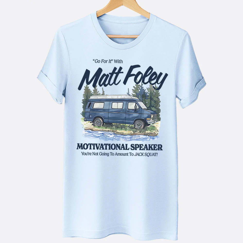 Matt Foley Motivational Speaker Funny SNL Throwback Graphic Tee