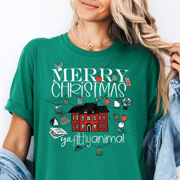 Merry Christmas Ya Filthy Animal Home Alone Christmas Movie Graphic Tee