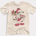  Retro Inspired Mickey Santa Youth & Kids Christmas Graphic Tee