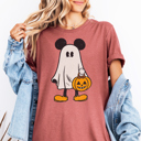  Mickey Ghost Fun & Spooky Halloween On Main Street Graphic Tee