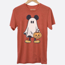  Mickey Ghost Fun & Spooky Halloween On Main Street Graphic Tee