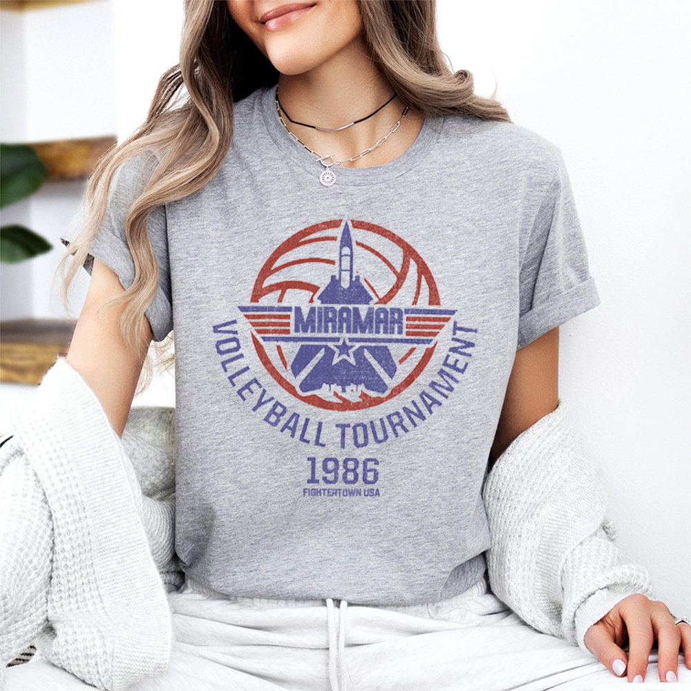 Miramar Volleyball Tournament Top Gun Movie Graphic Tee