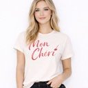  Mon Cheri Trendy Love & Cherry XOXO Valentine's Day Graphic Tee | Valentine Shirt