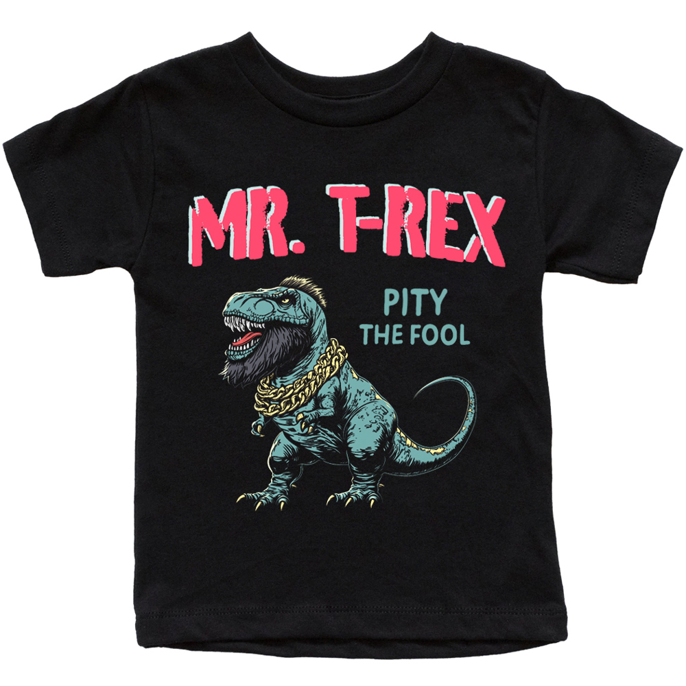 Mr. T-Rex Pity The Fool Funny Graphic Tee