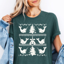  Narwhal Collage Festive Animal Christmas Graphic Tee