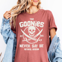  The Goonies Never Say Die 80's Throwback Scary Movie Graphic Tee