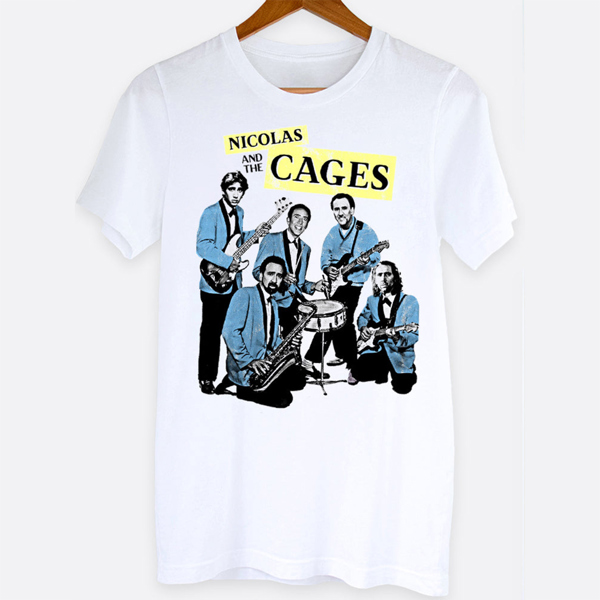 Nicolas And The Cages Funny Music Mash Up Graphic Tee