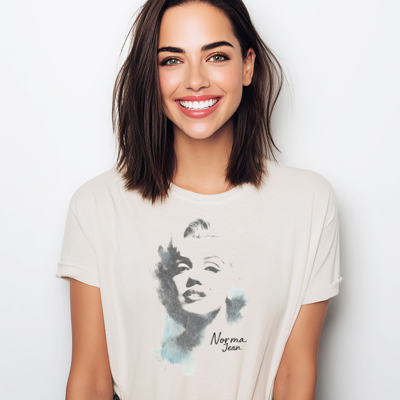 Norma Jean Marilyn Monroe Vintage Movie Graphic Tee
